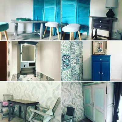 Cuisine ou kitchenette dans l'établissement Domaine des Z'Ailés