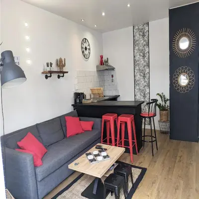Coin salon dans l'établissement Quai de Versailles Nantes