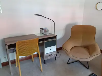 Télévision ou salle de divertissement dans l'établissement Le gîte blinois