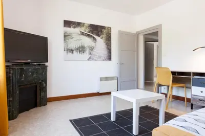 Télévision ou salle de divertissement dans l'établissement Le gîte blinois