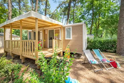 Jardin de l'établissement Flower Camping Au Bois des Biches