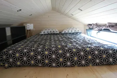 Un ou plusieurs lits dans un hébergement de l'établissement Tiny House à 30 min du Puy du Fou jusqu'à 6 personnes