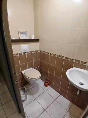 Salle de bains dans l'établissement Gite du Mottay