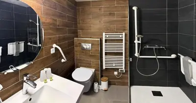 Salle de bains dans l'établissement Hôtel du Parc Nantes Ouest Orvault