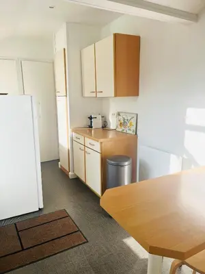 Cuisine ou kitchenette dans l'établissement Charmante maison entre Marché et Tourelles