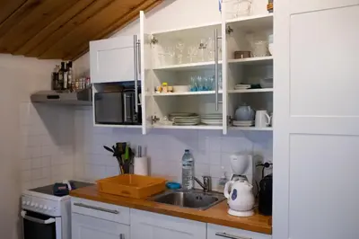 Cuisine ou kitchenette dans l'établissement Au Passage du Gois