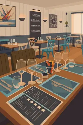 Restaurant ou autre lieu de restauration dans l'établissement Hotel Restaurant L'Atlantique