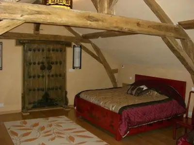 Un ou plusieurs lits dans un hébergement de l'établissement Château de Belle Poule
