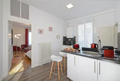 Cuisine ou kitchenette dans l'établissement Hypercentre 9 rue de la ROE