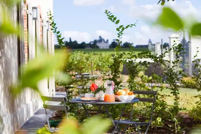 Jardin de l'établissement La Maison des Vignes - Domaine de la Soucherie