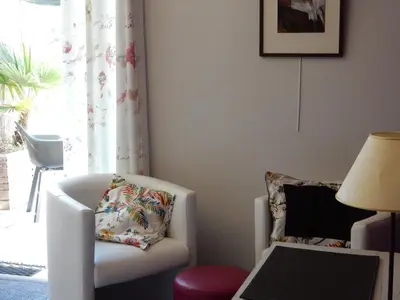 Coin salon dans l'établissement Gîte à la campagne proche d'Angers et de la Loire