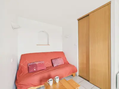 Coin salon dans l'établissement Maison de campagne pour 6