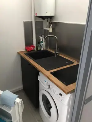 Cuisine ou kitchenette dans l'établissement COUCHANT RADIEUX Appartement 2 pièces 4 personnes vue mer