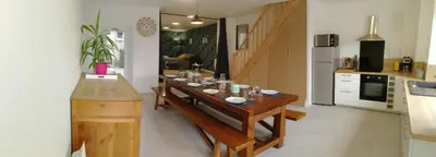 Cuisine ou kitchenette dans l'établissement Maison Les Epesses à 3 minutes du puy du Fou