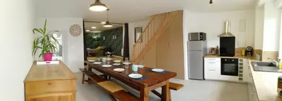 Cuisine ou kitchenette dans l'établissement Maison Les Epesses à 3 minutes du puy du Fou