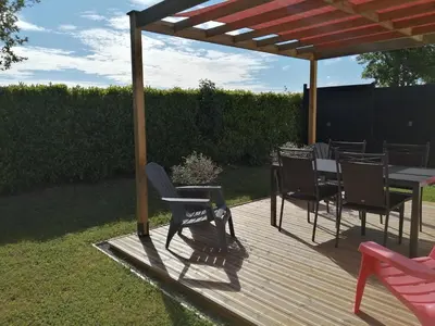 Jardin de l'établissement GITE AUX P'TITS OIGNONS