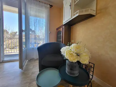 Plan de l'établissement Appartement rustique proche plage et base nautique, stationnement inclus - FR-1-364-79