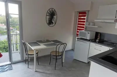 Cuisine ou kitchenette dans l'établissement gite Les Hauts de la gérardière
