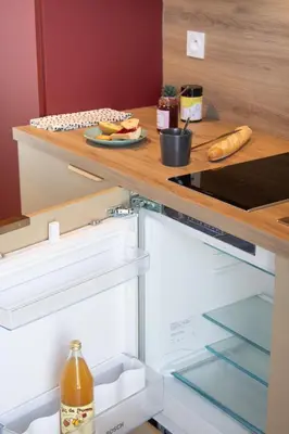 Cuisine ou kitchenette dans l'établissement Brit Hotel Nantes Vigneux - L'Atlantel