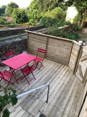 Balcon ou terrasse dans l'établissement Gîte proche du Puy du Fou