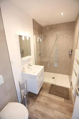 Salle de bains dans l'établissement Le Bord de Sèvre