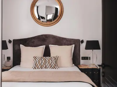 Un ou plusieurs lits dans un hébergement de l'établissement Maisons du Monde Hotel & Suites - Nantes