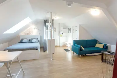 Un ou plusieurs lits dans un hébergement de l'établissement Appartement Luna Hypercentre Gare à 300m