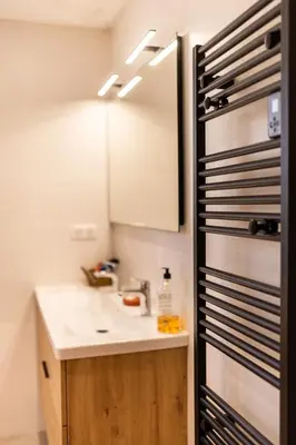 Cuisine ou kitchenette dans l'établissement Aux coquelicots sauvages
