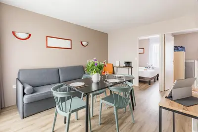 Coin salon dans l'établissement Appart'City Confort Nantes Cité des Congrès