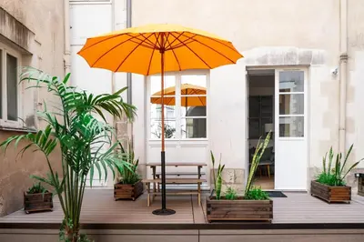 Terrasse ou espace extérieur de l'établissement Hypercentre Appart 2 à 4 pers, Calme & Cosy avec Terrasse Privée