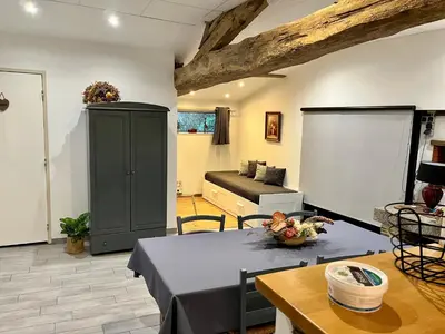 Coin salon dans l'établissement Ouche de Gravoire Gîte