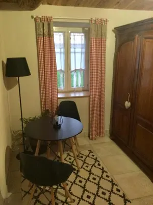 Coin salon dans l'établissement Chambre d’hôtes à Vallet