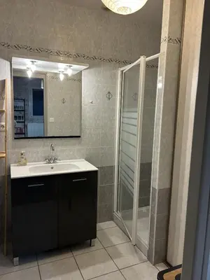 Salle de bains dans l'établissement Chambre proche Puy du Fou