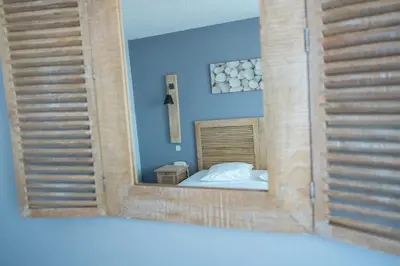 Un ou plusieurs lits dans un hébergement de l'établissement Hôtel des Dunes Noirmoutier