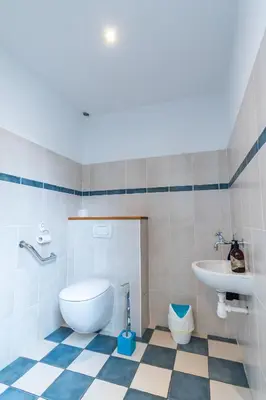 Salle de bains dans l'établissement Le DOMAINE DES ECOLIERS B&B