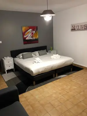 Un ou plusieurs lits dans un hébergement de l'établissement Appartement LOGIS DU CHATEAU DES MARAIS - pour 2 à 3 PERSONNES