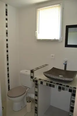 Salle de bains dans l'établissement chez juliette