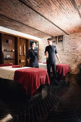 Un ou plusieurs lits dans un hébergement de l'établissement Château de Maubreuil
