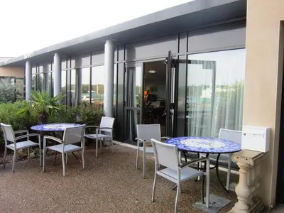 Balcon ou terrasse dans l'établissement Appartements Studios VILLA DES MARAIS 1 à 2 personnes proche du Lac de GrandLieu