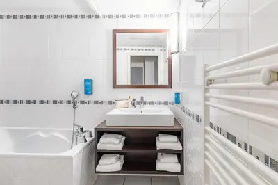 Salle de bains dans l'établissement Appart'City Classic Nantes - Carquefou
