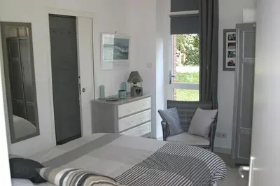 Un ou plusieurs lits dans un hébergement de l'établissement Villa traditionnelle pour 8 - 550m de la plage