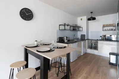 Cuisine ou kitchenette dans l'établissement Le Sphinx by Cocoonr