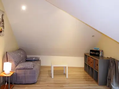 Coin salon dans l'établissement Holiday Home Le Graffi'Ty by Interhome