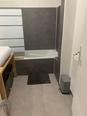 Salle de bains dans l'établissement Appartement Spacieux Centre Gare Visitation