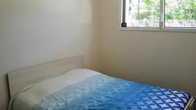 Un ou plusieurs lits dans un hébergement de l'établissement House with private pool