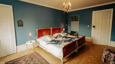 Un ou plusieurs lits dans un hébergement de l'établissement Château de la Preuille Bed & Breakfast