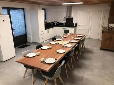 Cuisine ou kitchenette dans l'établissement Logis de la Tonnellerie
