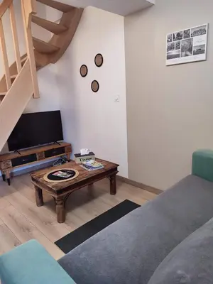 Télévision ou salle de divertissement dans l'établissement Gîte La Pâquerie