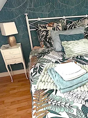 Un ou plusieurs lits dans un hébergement de l'établissement Aux portes de Pornichet, Chambres d'hôtes Ty'Sacha