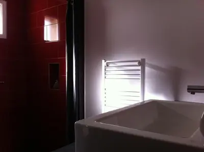 Salle de bains dans l'établissement Domaine du Chêne Crucy